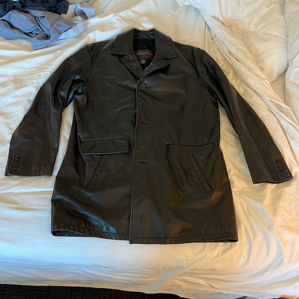 Louis Vuitton 3/4 Leather Jacket Vintage 2005
